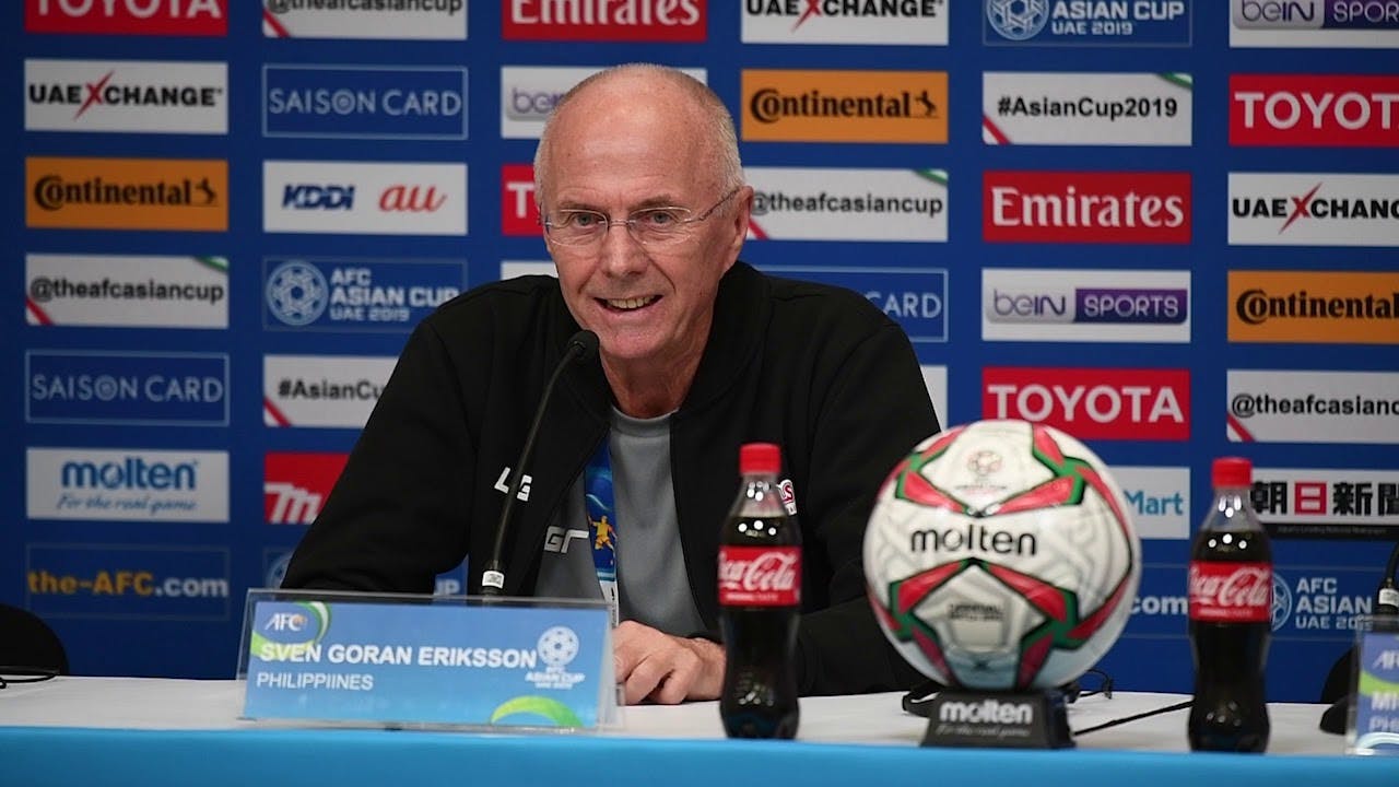 Football world mourns loss of former PH men’s football coach Sven-Goran Eriksson